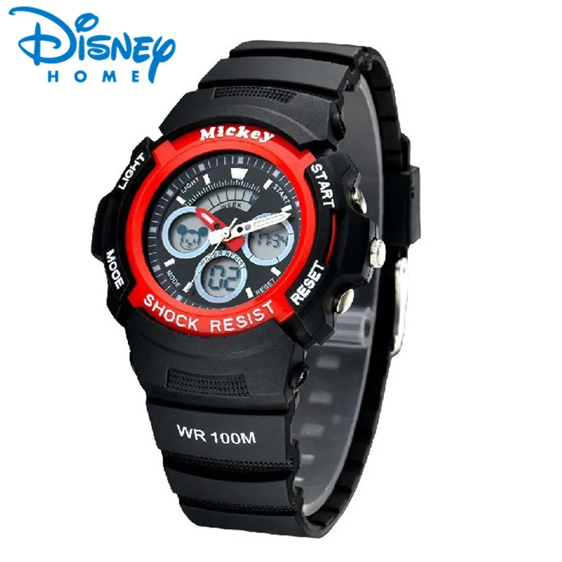 

Disney Digital Quartz Analog Sport Watches Mickey Mouse Children Watch Kids Boy Students Wristwatch for Boys relogio infantil