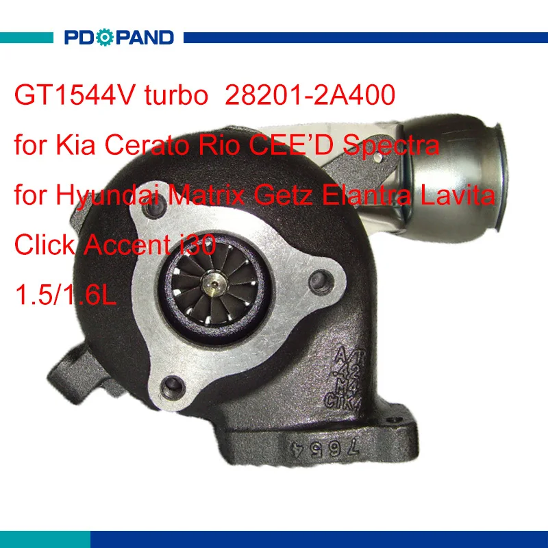 

Engine turbo kit GT1544V compressor For Kia Cerato Rio CEE'D Spectra Hyundai Elantra Lavita Click Accent i30 Getz Matrix 1.5/1.6
