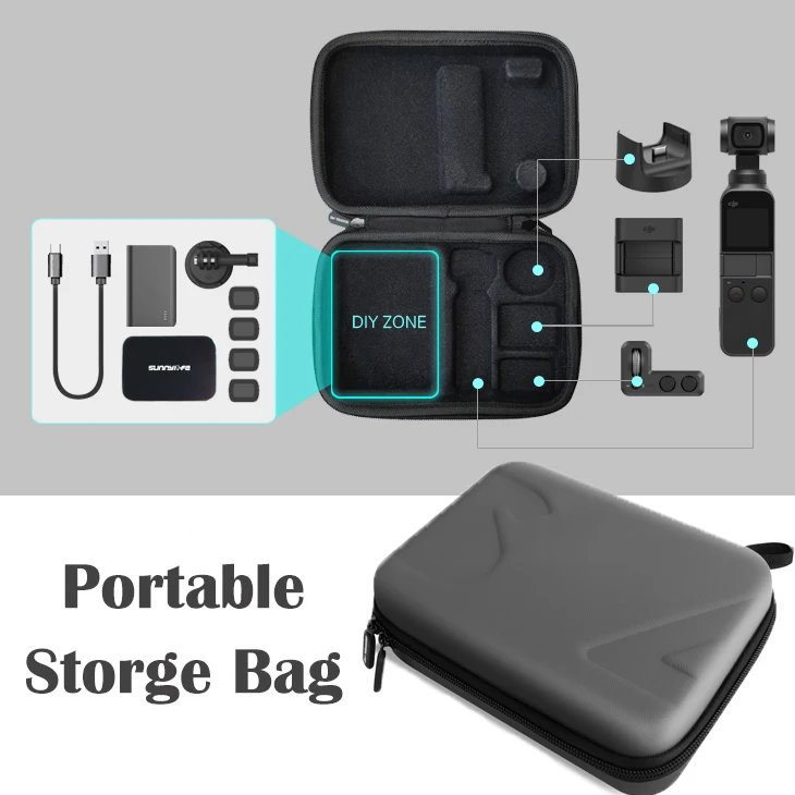 

STARTRC Portable Storage Bag for DJI OSMO POCKET Camera Protective Carrying Case Boxes Bags Handheld Gimbal Accessories