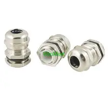 3 серебристого цвета Нержавеющая сталь PG9 4-8 мм водонепроницаемый кабельный сальник