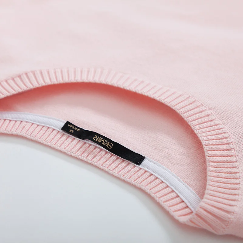 SEMIR 2018 Cashmere Knitted Sweater Women Pullovers Turtleneck Autumn Winter Basic Women Sweaters Korean Style Slim Fit Black