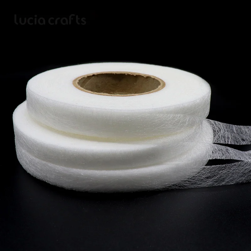 

70yards White Double Faced Adhesive Fabric Non-woven Interlinings Fabric Iron On Sewing Patchwork DIY Garment Accessories J0139