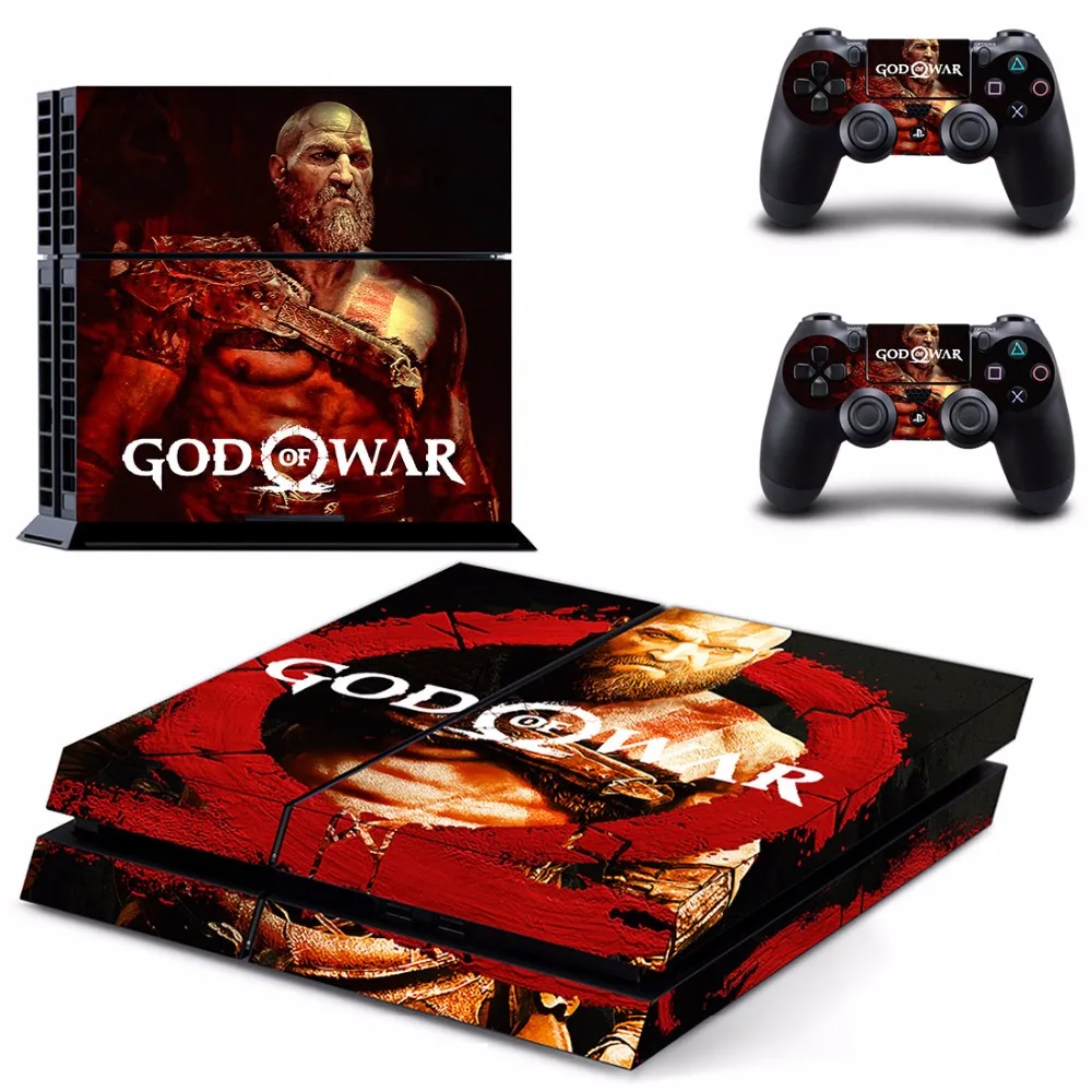 Наклейки из кожи Game God of War 4 PS4 наклейки для консоли Sony PlayStation и 2 контроллеров