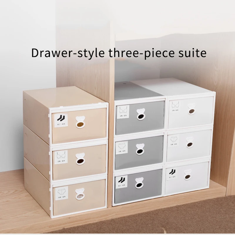 

3Pc/Set Underwear Bra Organizer Storage Box Bags Drawer Closet Organizers Boxes For Underwear Scarfs Socks Multi Size