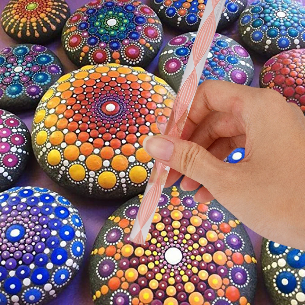 

16 Piece Pottery Mandala Painting Dotting Tools Pottery Sculpture Rock Painting Mandala Art Embossing Art Carving Modeling Tool