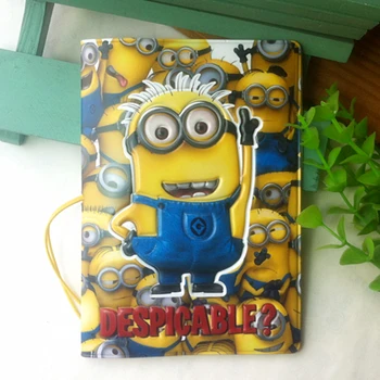 

Despicable Me Precious Milk Dad Xiao Huang person 3D PU passport holder passport cover passport package