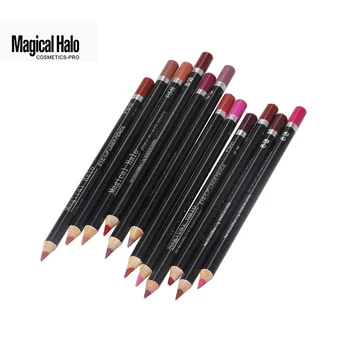 

Magical Halo 12pcs/set Pro Waterproof Bright Pencil Lip Liner Pencil Makeup Cosmetic For Lips Long Lasting Lipliner Pen Lipliner
