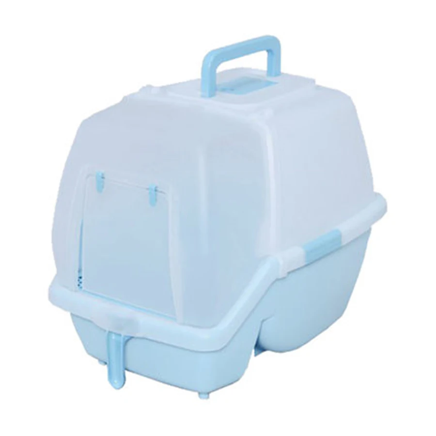 Cat Pet Toilet Tray Litter Box Closed Litter Boxes Supplies Cats