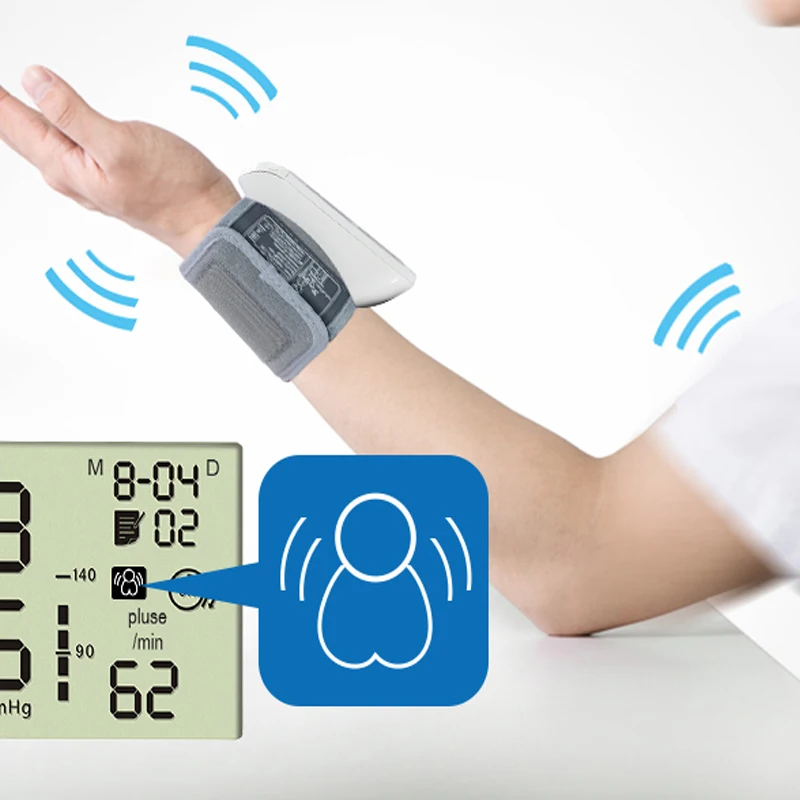  yuwell Wrist Blood Pressure Monitor Two Year Repair Large Digital LCD Portable Medical Equipment Ec