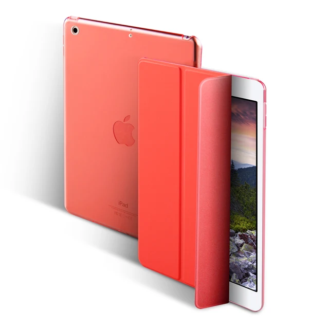 Чехол для iPad Air 1 9,7 Ультра тонкий магнитный стенд смарт-чехол с автоматическим пробуждением/сна PU кожаный чехол для iPad 5 A1474 A1475 A1476 - Цвет: Red