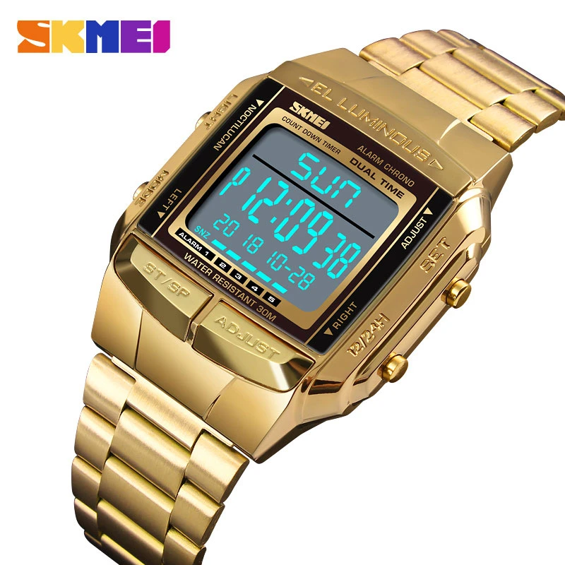 how to change time in skmei digital watch