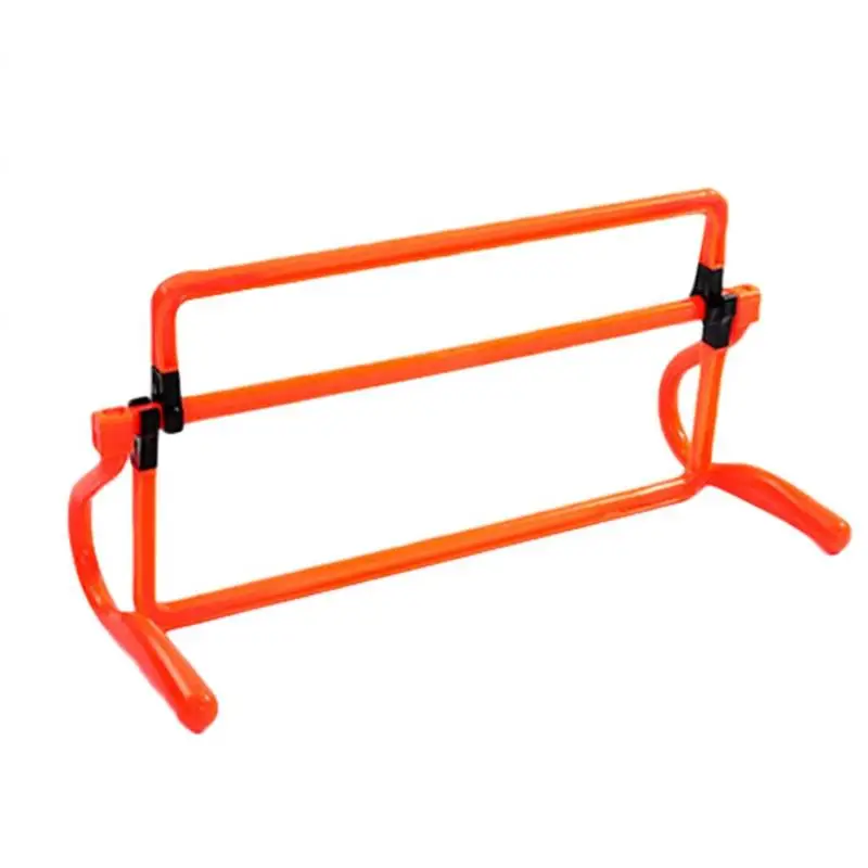 Барьер Складная Съемная футбольная Рамка-барьер в сборе регулировка высоты барьер для тренировки чувствительной скорости - Цвет: Оранжевый
