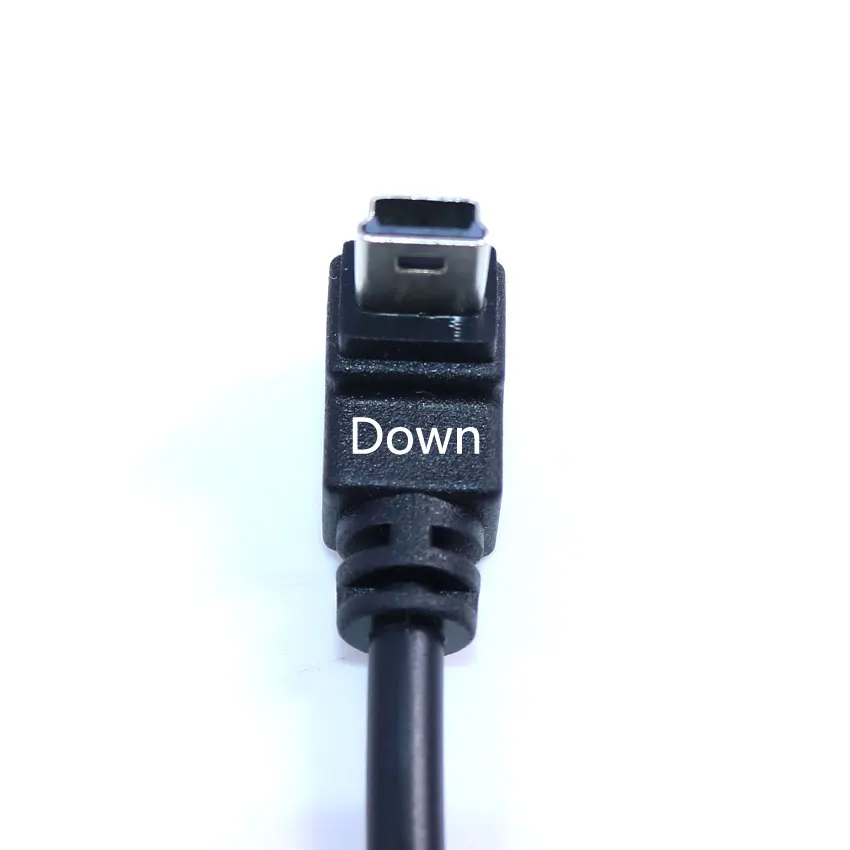 Кабель для передачи данных YuXi 14 см USB 2 0 Micro Male вниз влево вправо угловой к Mini 5pin