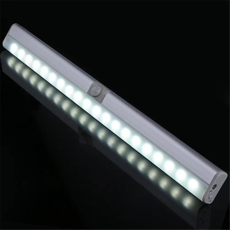 CLAITE портативный светодио дный 20 LED USB Перезаряжаемый свет датчик и PIR Mtion Шкаф Свет Ночной светильник для кухни лестницы гардероб датчик света лампа светильники кухня светодиоды освещение лампыподсветка для