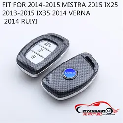 Citycarauto ключ Карбон чехол ключ мешок подходит для hyudai Mistra 2015 IX25 2013-2015 IX35 Verna Tucson