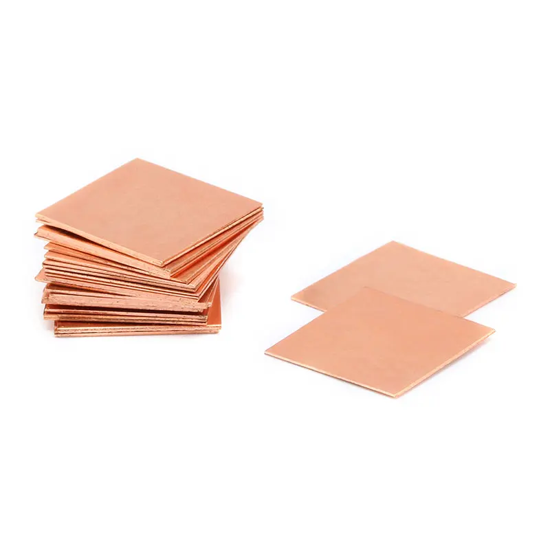 20pcslot 15x15mm 0.3mm to 2mm DIY Copper Shim Thermal Pad Heatsink Heat Sink Sheet For Laptop GPU CPU VGA Chip RAM Cooling (1)