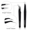 VETUS Stainless Steel Eyelash Extension Tweezers Individual Volume Lashes Nipper Granfting Eyelashes Professional Makeup Tools ► Photo 2/6