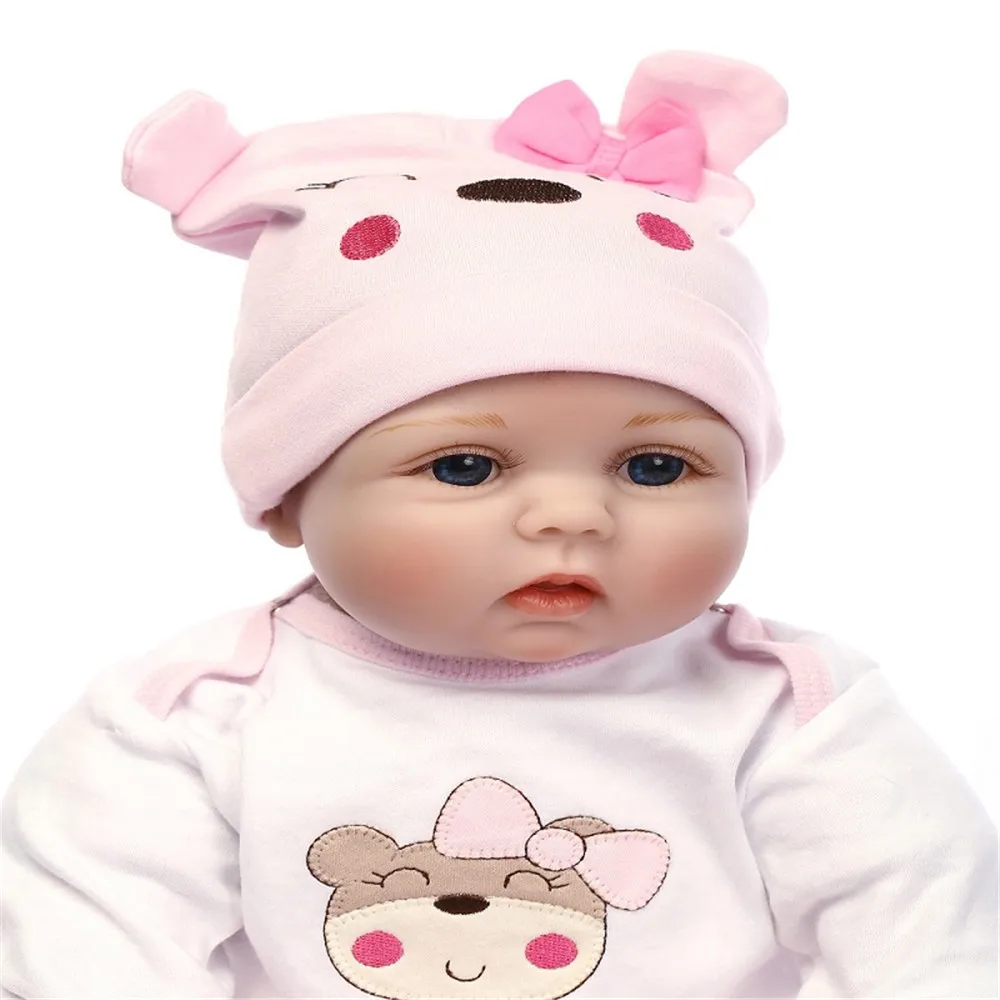 Reborn Baby Doll Мягкие силиконовые детские игрушки 22 дюймов см 55 живые мягкие для Bebe