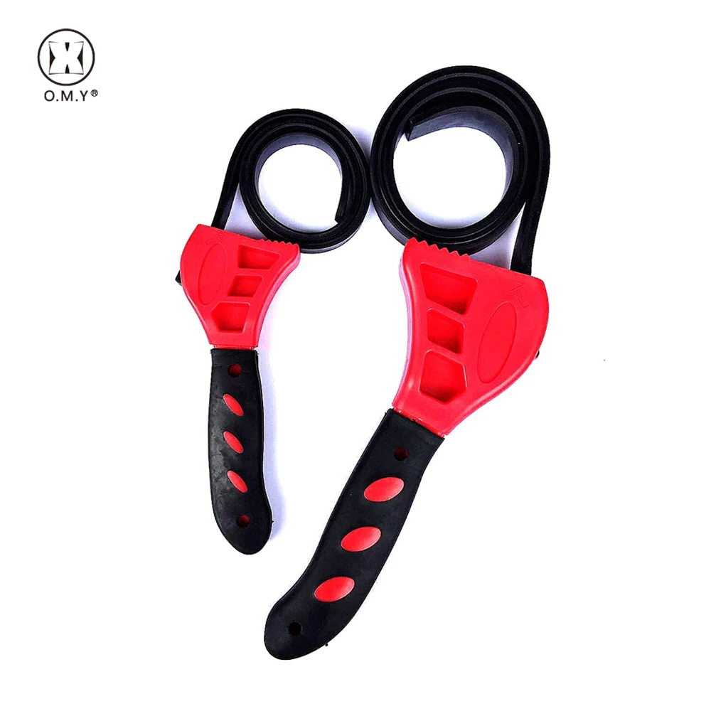 1/2pcs Rubber Strap Wrench Set Car Repair Universal Wrench Adjustable