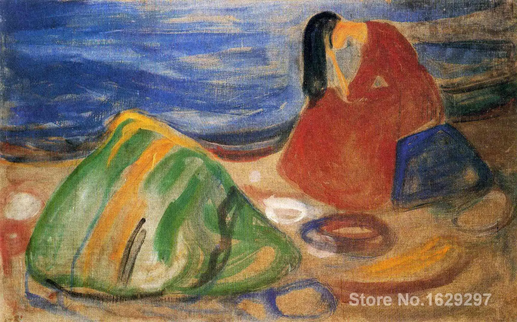 

modern colorful paintings Melancholy by Edvard Munch High Quality Hand painted