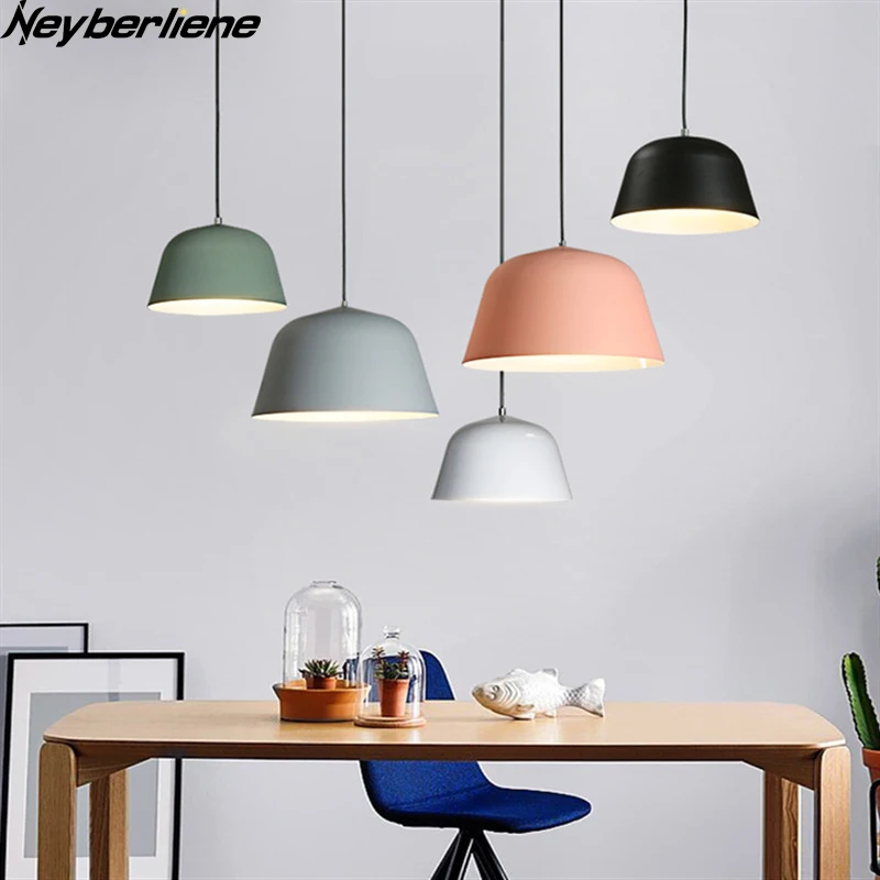 Goede Moderne Hanglampen LED Hanger Lampen Kleurrijke 220 v Opknoping Lamp Voor Home Decoratie Woonkamer Keuken Slaapkamer Restaurant