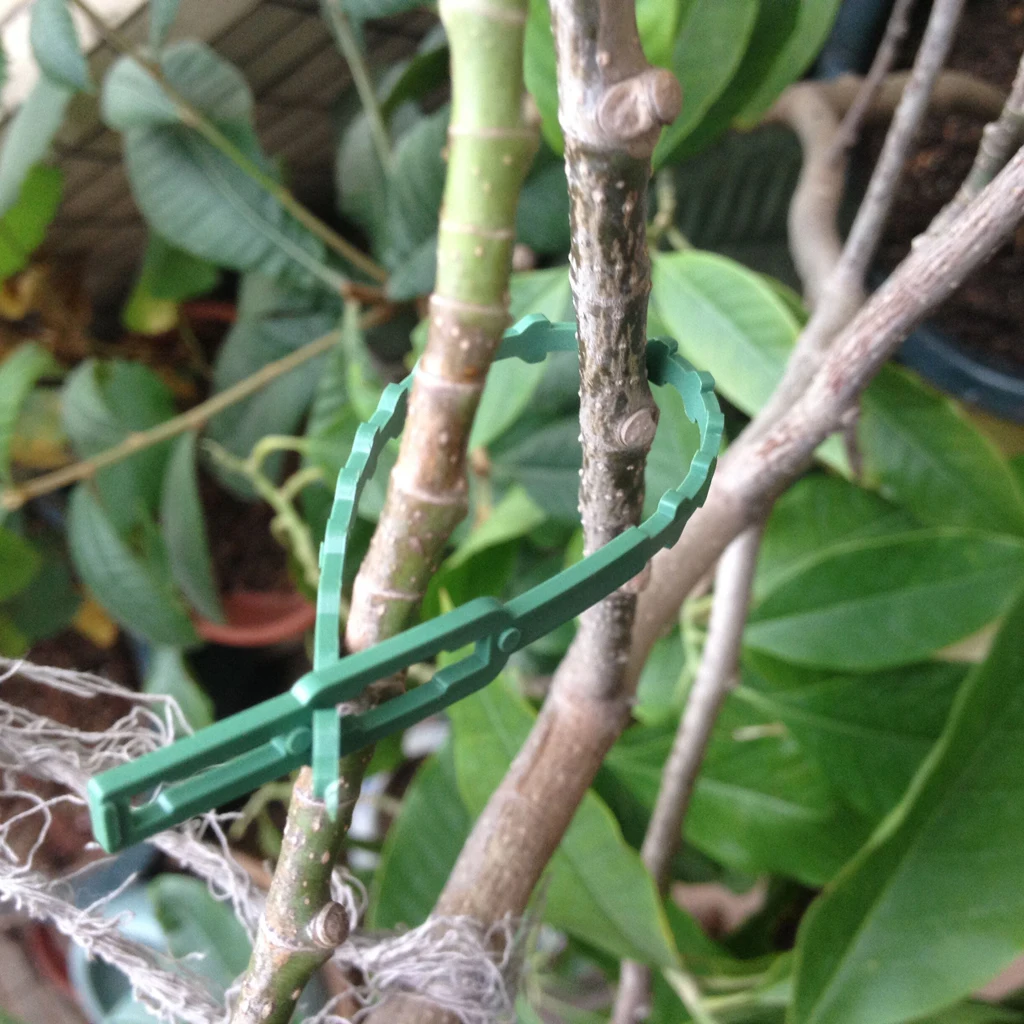 30pcs 16.5cm Plastic Cable Ties Gardening Clips Plant Ties Green Garden Supplies