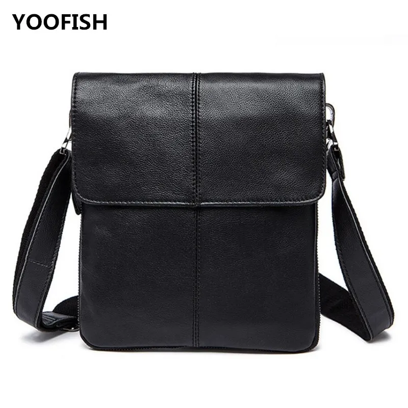 

Vintage Black/Coffee/Claret/Brown Genuine Leather men's bag business men's bag briefcase shoulder messenger bag Free Shipping.
