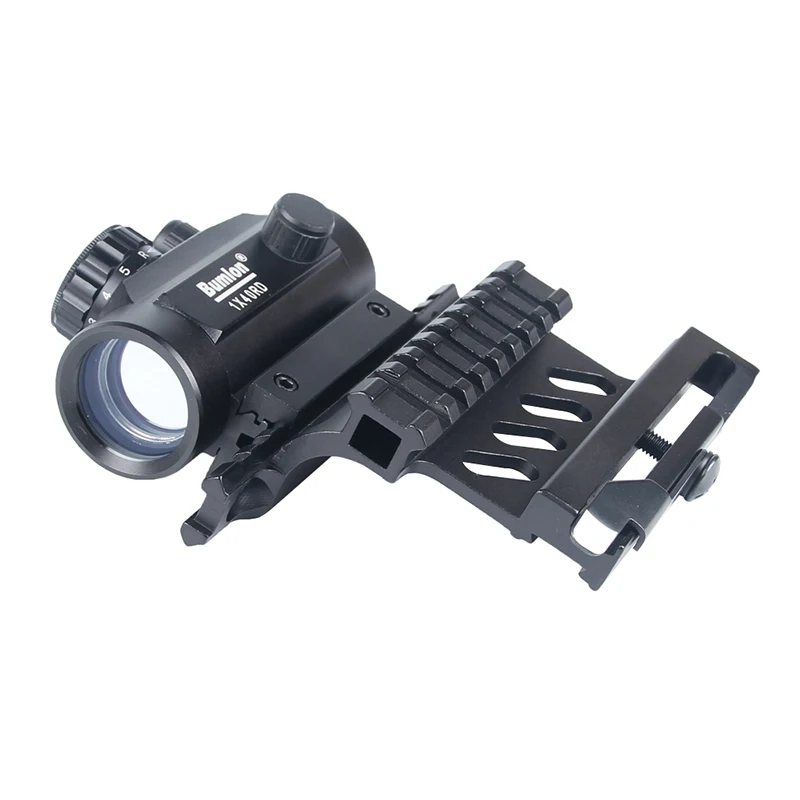 Tactical Holographic 1x40mm Red Green Dot Optic Sight + AK Serie Rail Side Mount Quick QD Style 20mm Detach weaver rail (4)