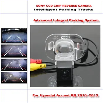 

HD CCD SONY Rear Camera For Hyundai Accent RB / Fluidic Verna Intelligent Parking Tracks Reverse / NTSC RCA AUX 580 TV Lines