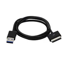 New Arrival 1m USB 3.0 40 Pin Charger Data Cable for Asus Eee Pad TransFormer TF101 TF201 TF300 car power adapter charger for asue eee pad transformer prime tf201 tf101 black