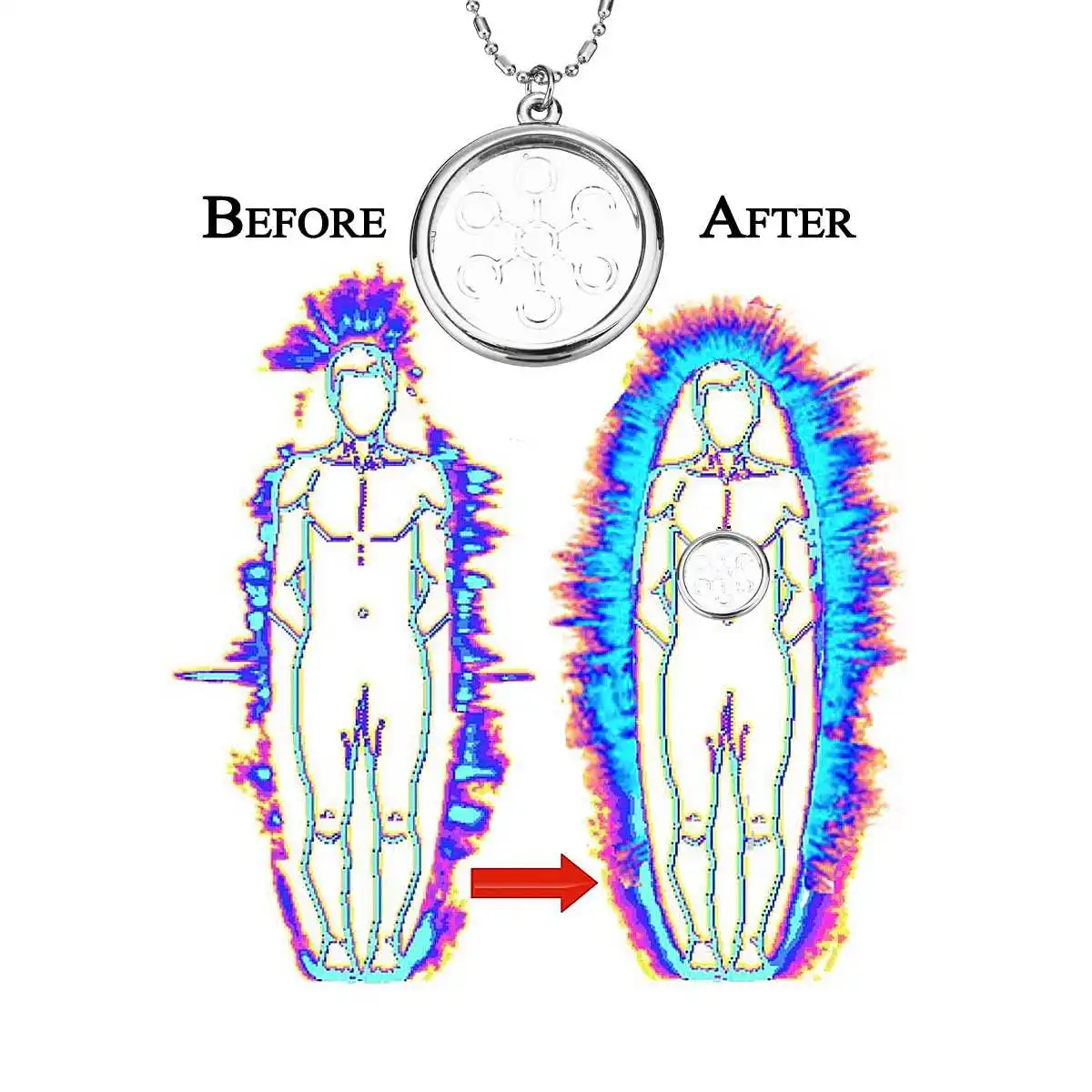 Модное женское и мужское квантовое прозрачное ожерелье с кулоном скалярного оргона энергетические ионы neg с защитой от ЭМП много кулонов с коробкой