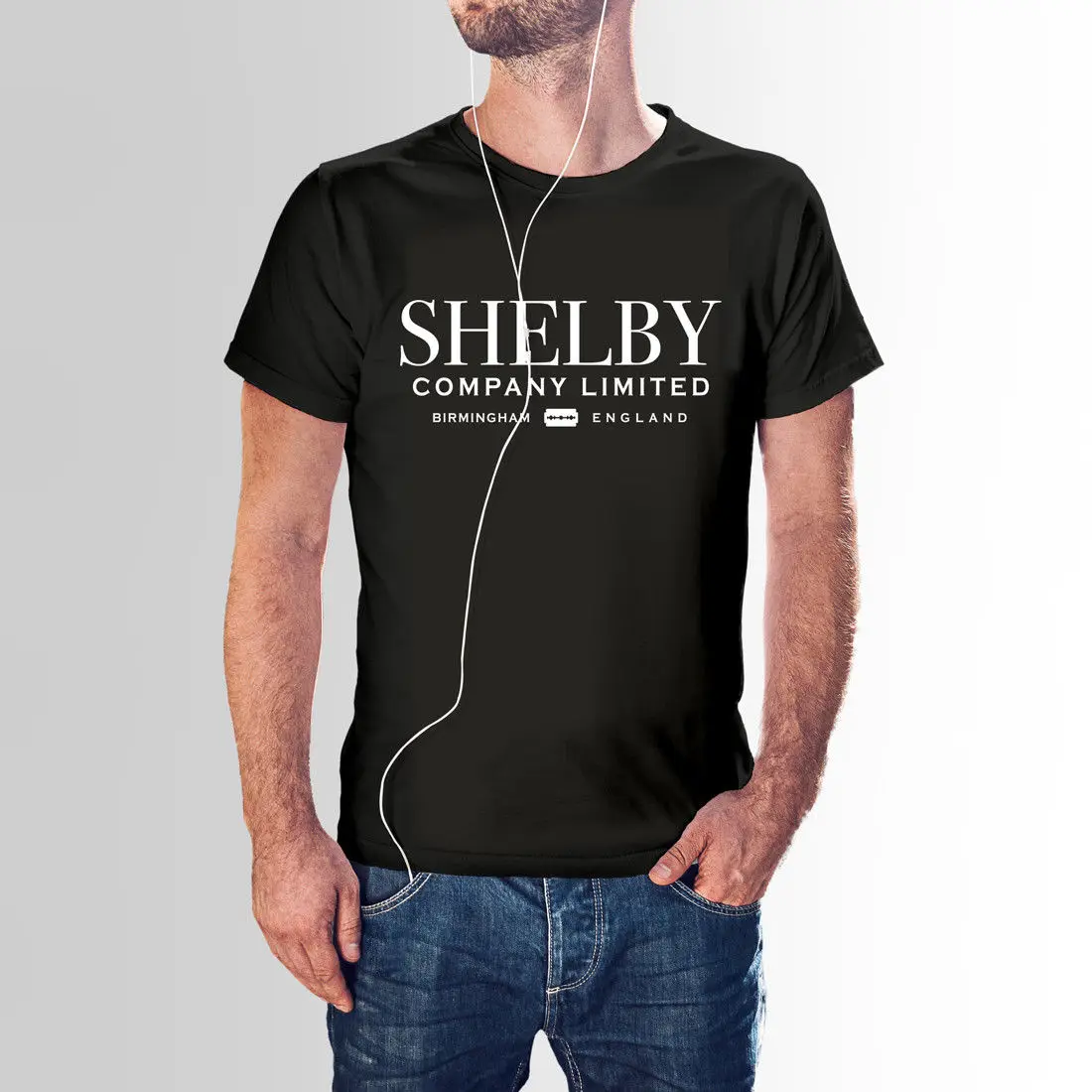 Shelby Company Limited Inspired by Peaky Blinders Футболка с принтом Топ 100% хлопок Humor Мужская футболка