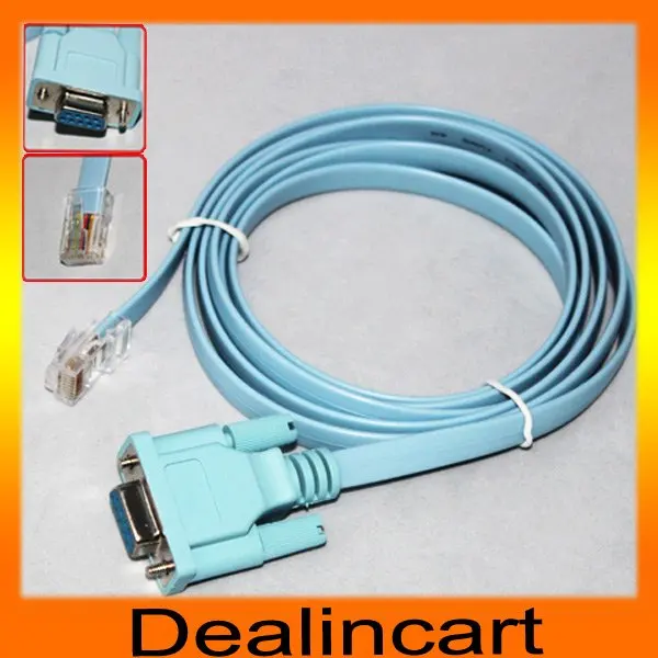 RS232 to RJ45 Cat5 cable CONSOLE CABLE adapter 1.8min