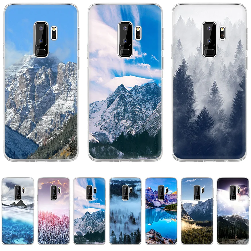 

Case Cover for Samsung A7 A9 A10 A20 A30 A40 A50 A60 A70 A5 A6 A8 Plus J3 J5 J6 J7 Mountain Forest Clouds Classic High-end Shell