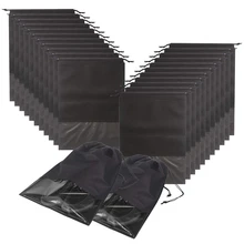 24 шт дорожные сумки для обуви Водонепроницаемые нетканые с веревкой для мужчин и женщин большие сумки для хранения обуви Органайзеры