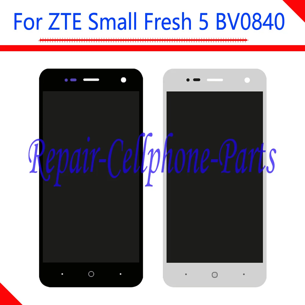 

Black / White New Full LCD DIsplay + Touch Screen Digitizer Assembly Replacement For ZTE Small Fresh 5 BV0840 Tracking Number