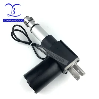 

Best 2 inch/50mm stroke, Electric linear actuator dc motor, DC 24V, 5/10/25mm/s, Heavy Duty Pusher 500/300/100Kg, high Quality