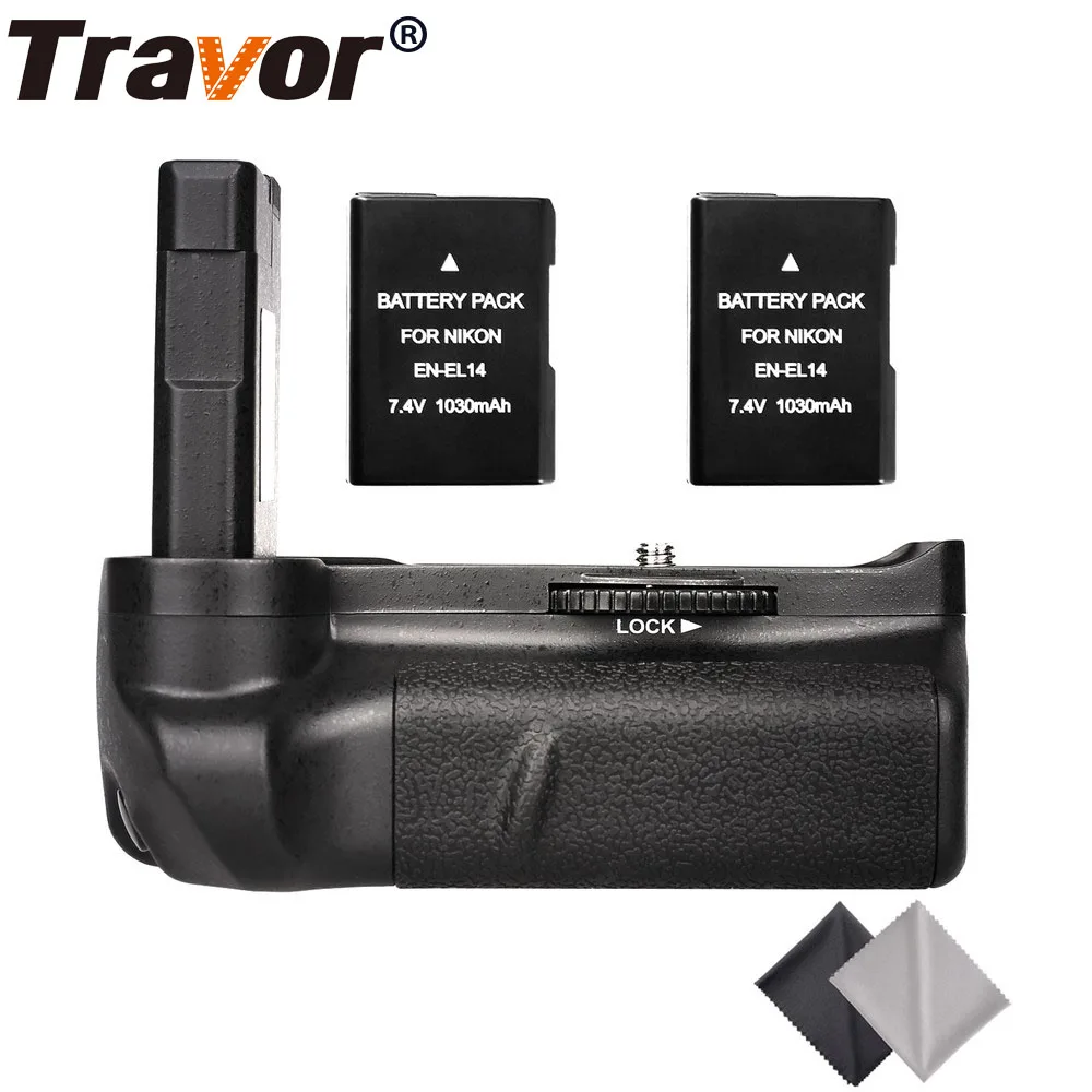 Travor Professional Battery Grip for Nikon D5300 D5200 D5100 DSLR ...