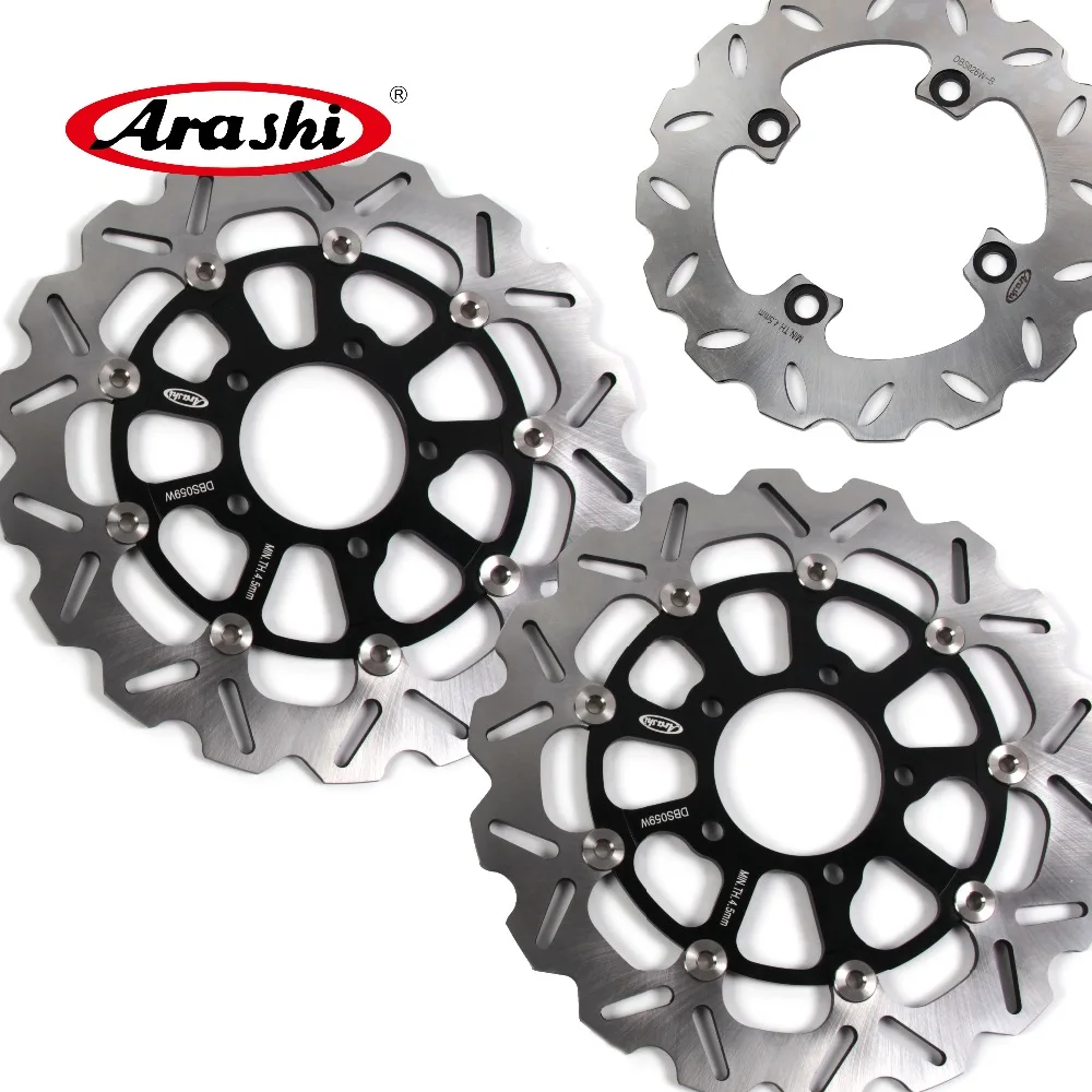 

ARASHI ZX10R ABS NINJA Front Rear Brake Rotors Brake Disc Set For KAWASAKI NINJA ZX-10R ABS 2011-2015 2012 2013 2014 2015 ZX636