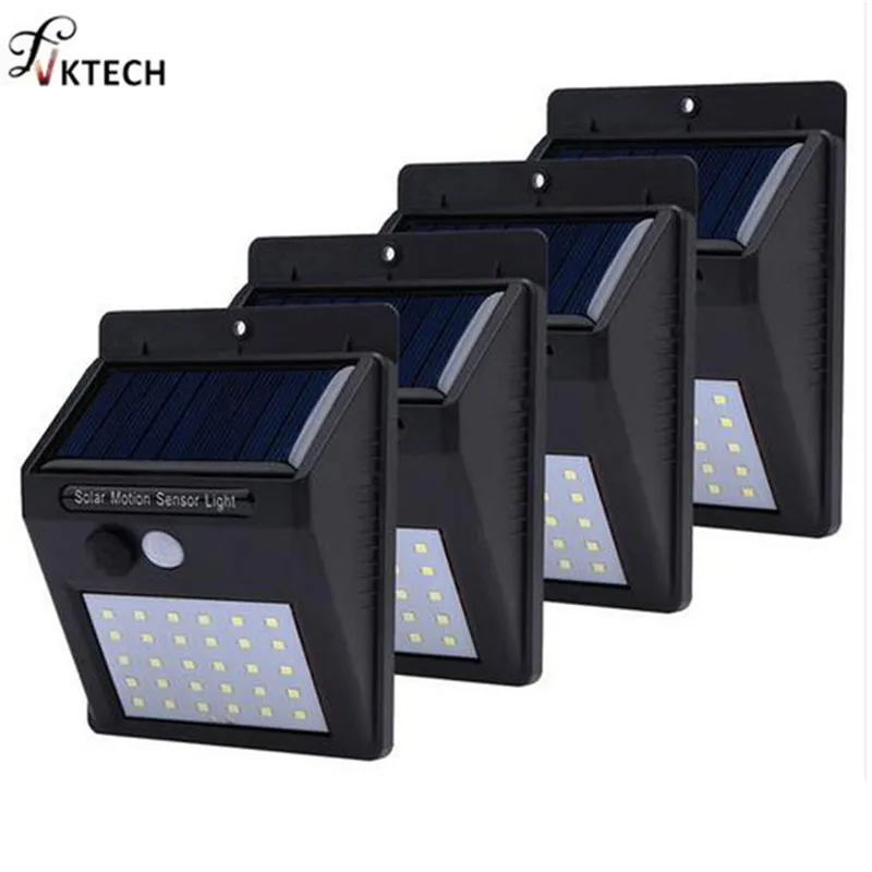 Goedkoop 1 4 stks Solar Light Wireless Solar Energiebesparende Tuin Lamp Licht Waterdichte Outdoor Beveiliging Yard Deck LED Muur lichten
