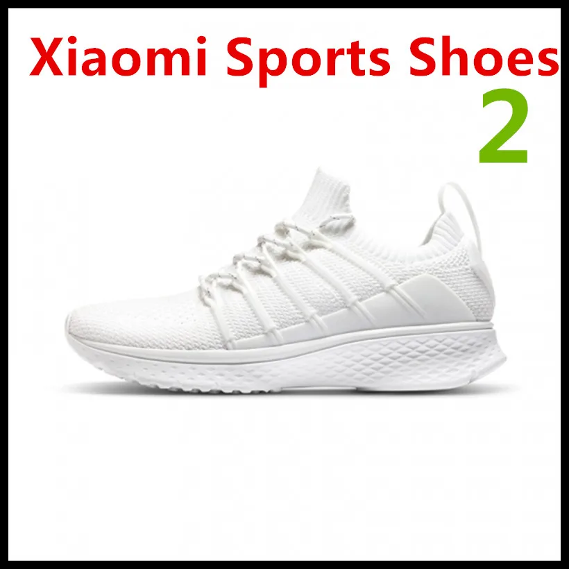 (In Stock) Xiaomi Mijia Sports Shoes Sneaker 2 Uni-Mould Techinique New Fishbone Lock System Elastic Knitting Vamp Smart Sports