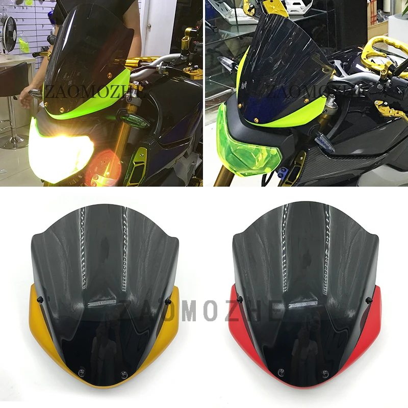Аксессуары для мотоциклов короткое ветровое стекло Yamaha MT09 FZ 09 2014 2015 2016|Козырьки