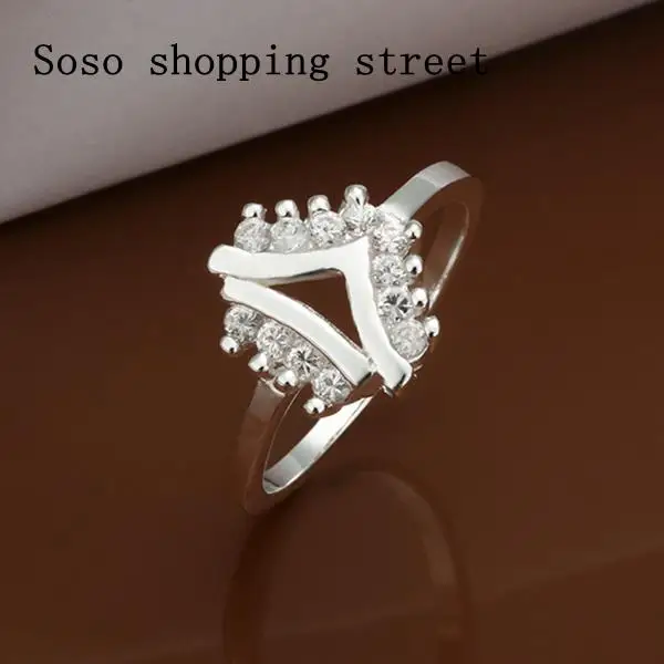 R300 Hot Sale!!Free Shipping 925 Silver Ring Fashion Sterling Jewelry Inlaid Stone Belt | Украшения и аксессуары