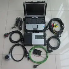 2018.03 MB Star C5 Sd Connect With Military Laptop CF-19 touch screen with software hdd full set ready to use diagnostic tool
