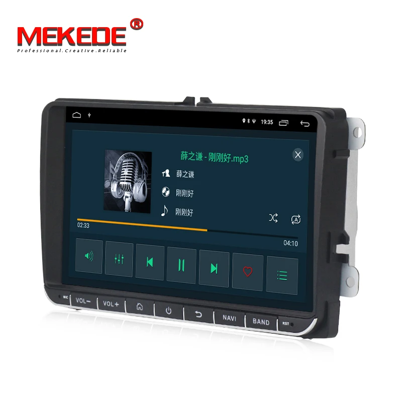Top 9" Android 9.1 2+32G Car GPS Navigation for VW Volkswagen SKODA GOLF 5 Golf 6 POLO PASSAT B5 B6 JETTA TIGUAN dvd player BT RDS 3