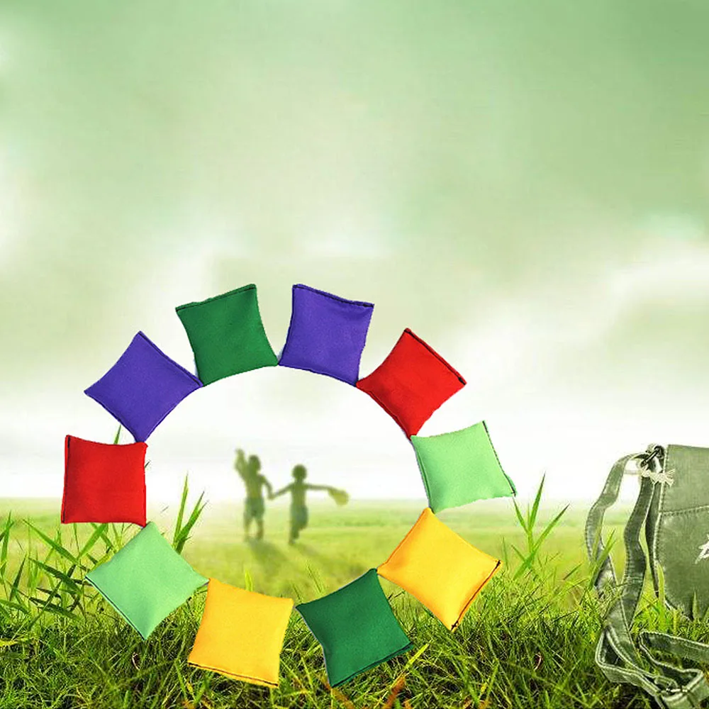 

10 Pcs Toy Sandbags Bean Bags Children Throwing Sandbag Ball,PVC filled safety and environmental protection sandbags