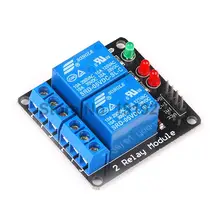 5PCS 2 Channel 5V Relay Module 5V lamp Low level for Arduino SCM Household Appliance Control PIC