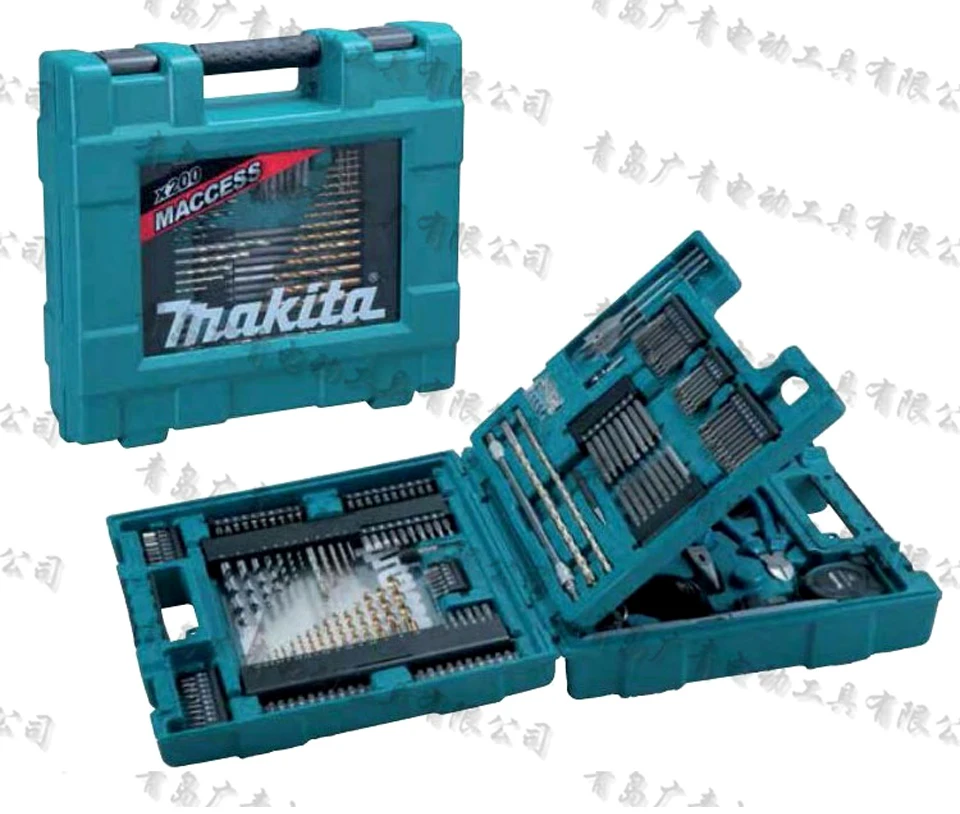 Японская серия Makita MACCESS Семейные расходы ручные инструменты 200 шт. набор сверл гаечный ключ пластиковая Зажимная лента для измерения