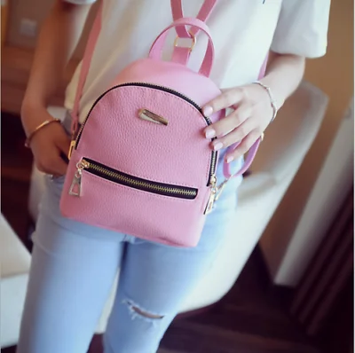 Модный женский мини-рюкзак для девочек, кожаный школьный рюкзак через плечо, Женская дорожная сумка для отдыха, новинка