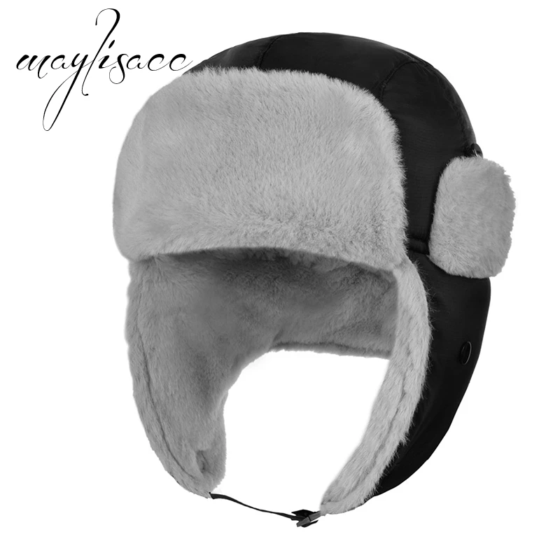 

Maylisacc 3 Colors Unisex Winter Warm Hunting Cap Thickened Earflap Keep Warm Caps Waterproof Windproof Hat Outdoor Sports Hat